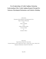 Pyro-Ecophysiology of Conifer Saplings: Enhancing understanding of how conifer saplings respond through fire tolerance, physiological mechanisms, and predictive modeling.