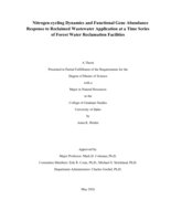 Nitrogen-cycling Dynamics and Functional Gene Abundance Response to Reclaimed Wastewater Application at a Time Series of Forest Water Reclamation Facilities