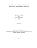 Material Recovery and Valorization Pathways  for Heterogeneous Municipal Solid Waste Streams