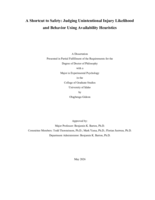 A Shortcut to Safety: Judging Unintentional Injury Likelihood and Behavior Using Availability Heuristics