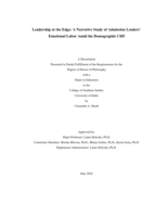 Leadership at the Edge: A Narrative Study of Admission Leaders’ Emotional Labor Amid the Demographic Cliff