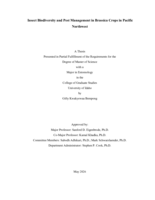Insect Biodiversity and Pest Management in Brassica Crops in Pacific Northwest