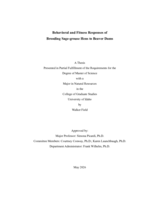 Behavioral and Fitness Responses of Brooding Sage-grouse Hens to Beaver Dams