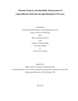 Thermal property and durability enhancement of lignocellulosic materials through bioinspired processes