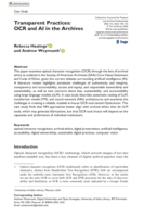 Transparent Practices: OCR and AI in the Archives