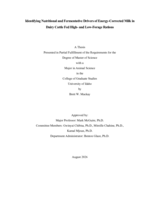 Identifying Nutritional and Fermentative Drivers of Energy Corrected Milk in Dairy Cattle for High and Low-Forage Rations