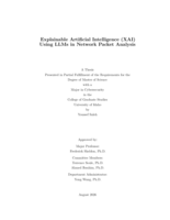 Explainable Artificial Intelligence (XAI) using LLMs in Network Packet Analysis