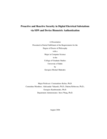 Proactive and Reactive Security in Digital Electrical Substations via SDN and Device Biometric Authentication