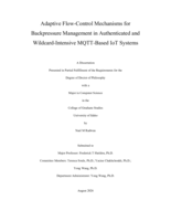 Adaptive Flow-Control Mechanisms for Backpressure Management in Authenticated and Wildcard-Intensive MQTT-Based IoT Systems