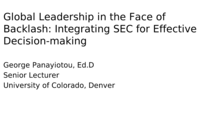 Global Leadership in the Face of Backlash: Integrating Social Emotional Learning for Intercultural Understanding in Stakeholder Management